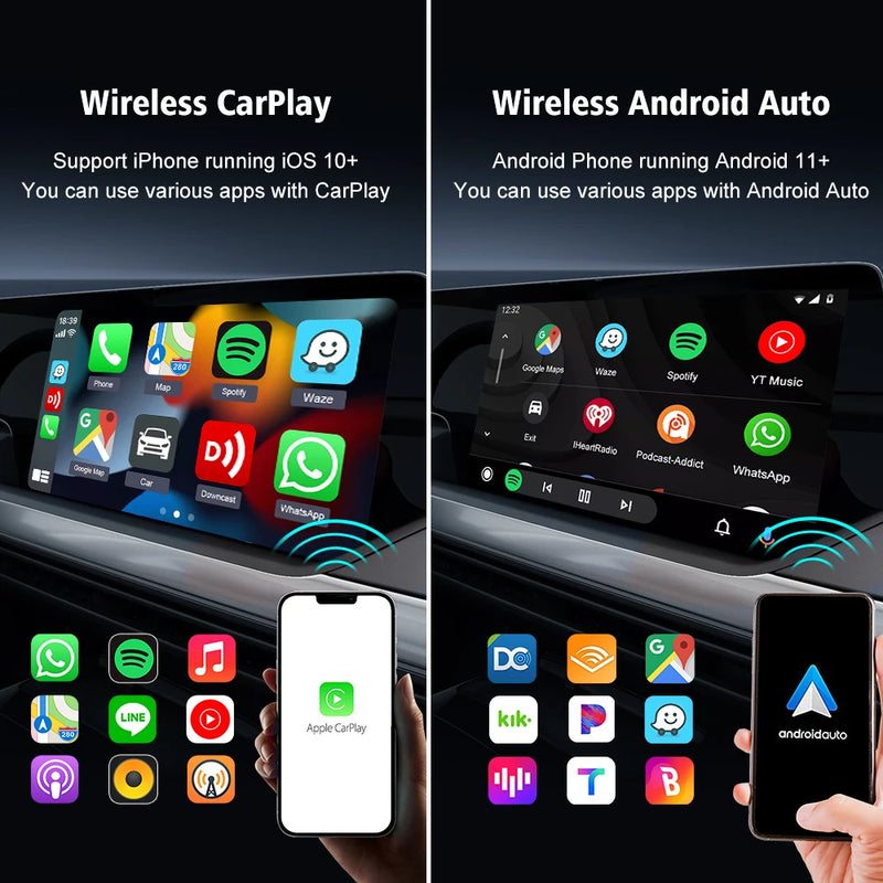 CarlinKit 5.0 Wireless CarPlay Wireless Android Auto Box 2.4G & 5.8Ghz